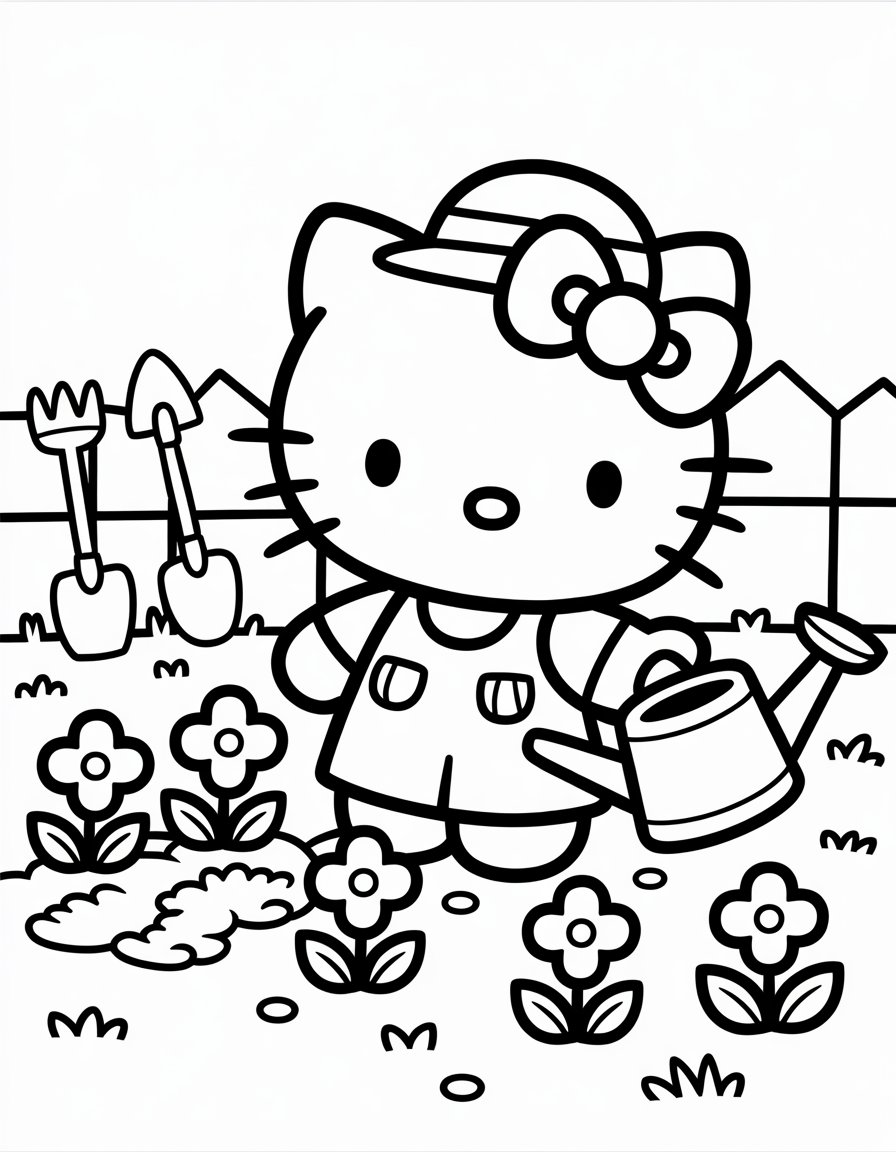 Gardener Hello Kitty